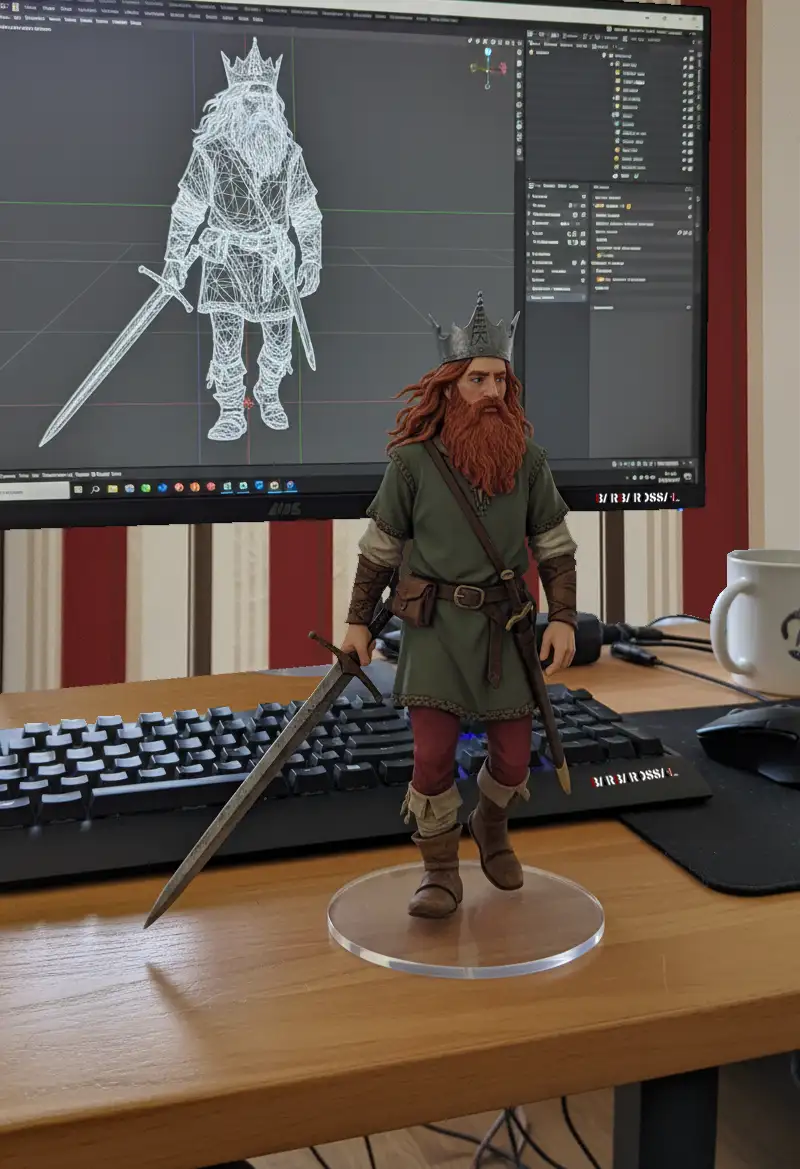 Maritime Kunstwerk aus Cuxhaven – digitale Illustration mit maritimer Stimmung.